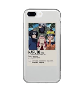 Iphone 7 Plus / 8 Plus Uyumlu Naruto Anime Desenli Şeffaf Telefon Kılıfı