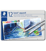 Staedtler 125 M12 Karat Karat Aquarell Kuru Boya 12'Li (Çok Renkli)