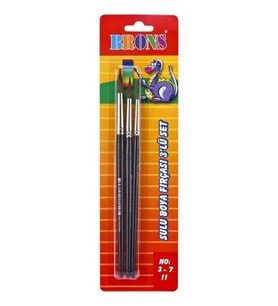 Brons Br-673 Sulu Boya Fırça Seti.3Lu (3/7/11)