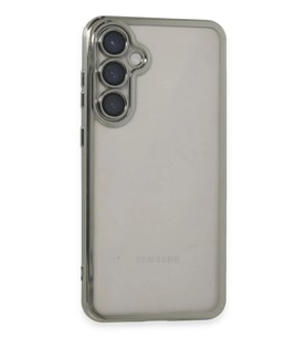 Durukar® Samsung Galaxy S23 FE Kılıf Lensli Silikon - Gümüş