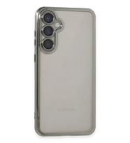 Durukar® Samsung Galaxy S23 FE Kılıf Lensli Silikon - Gümüş