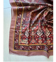 Polo Craft Soft Osmanlı Desen Şal 70 x 180 (Gül Kurusu)