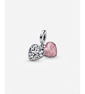 Aile Temalı Gümüş Charm Love Makes a Family