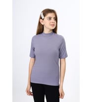 Toontoy Kız Çocuk Okul Tişört (Gri)