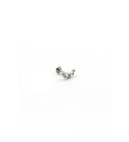 Gümüş Taşlı Yıldız Tragus Helix Piercing - Anti Alerjik, Kararma Yapmaz