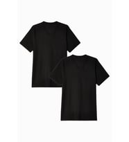 Erkek V Yaka Tshirt SPR24TS40-2 (Siyah)