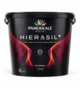 Pamukkale Hierasil %100 Saf Akrilik Silikonlu Dış Cephe Boyası 15 Lt Antrasit Gri Ral 7016