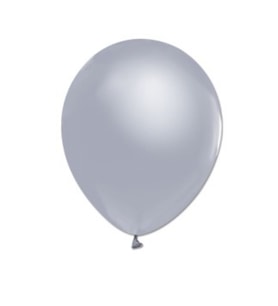Balon metalik 12 inc gümüş pk:100-