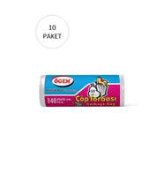 Küçük Boy Çöp Torbası 40 x 50 cm 40 Lı Rulo x 10 Paket = 400 Adet (Şeffaf)
