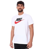Nike Mens İcon Future Tee Baskılı Erkek Günlük Tişört Beyaz