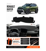 RENAULT DUSTER (2025-2027) Uyumlu Torpido Örtüsü Torpido Kılıfı - Siyah