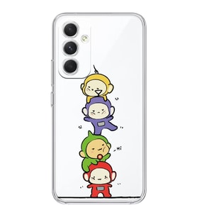 Samsung Galaxy A35 Uyumlu Teletubbies Tasarımlı Şeffaf Telefon Kılıfı