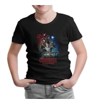 Stranger Things - Moonlight Siyah Çocuk Tshirt
