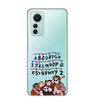 Xiaomi Mi 12 Lite Uyumlu Stranger Things Desenli Şeffaf Telefon Kılıfı