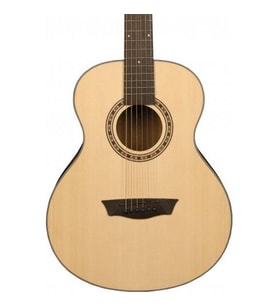 Washburn AGM5K Apprentice G-Mini 5 Akustik Gitar (Seyahat Tipi - Kompakt Seri)  Ladin Üst Kapak, Maun Arka ve Yanlar, 7/8 Gövde Ölçüsü, Rahat Taşınabilir Yapı  Ölçüler: 578 mm Skala Uzunluğu