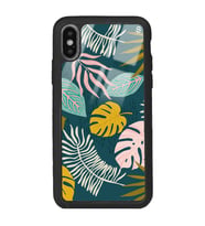 iPhone X Color Leaf Tasarımlı Glossy Telefon Kılıfı
