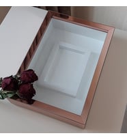 25X35 ROSEGOLD LEDSİZ FOTOĞRAF BÖLÜMLÜ ANI ÇERÇEVESİ- NİŞAN SÖZ GÜLLERİNİZ İÇİN ÇERÇEVELER