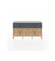 Arges Konsol 2 Raflı 4 Çekmeceli 8 Kapaklı 176x30x99 Aytaşı-Çam/Antrasit