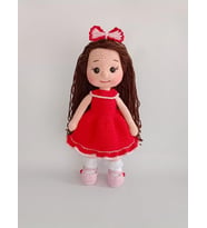 Kırmızılım Fatoş Bebek Amigurumi Organik Oyuncak