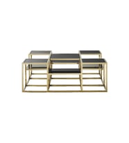 Waleska Gold Metal&Cam Orta Sehpa