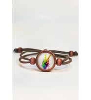 Zafer Sembolü Ahşap Bileklik