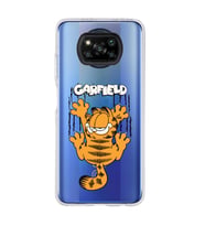 Poco X3 NFC Uyumlu Garfield Desenli Şeffaf Telefon Kılıfı