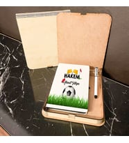 Hakem Ahşap Kutulu Defter Kalem Set