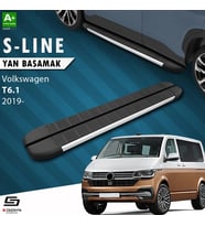 S-Dizayn VW Transporter T6.1 Kısa Şase S-Line Aluminyum Yan Basamak 213 Cm 2019-2025 A+ Kalite