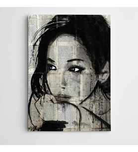 Portre Gazete Modern Sanat Kanvas Tablo