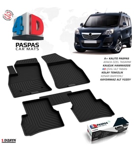 Opel Combo D 4D Havuzlu Paspas 2012-2018 A+Kalite