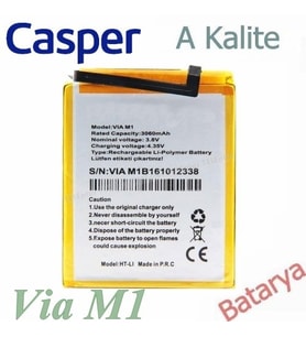 Casper  UyumluVia M1 Batarya A Kalite Pil