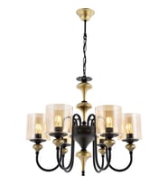 AVONNI AV-4161-6E Eskitme Kaplama Modern Avize E27 Metal Cam 62cm