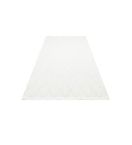 Makine Kaymaz Yıkanabilir Beyaz Geometrik Jüt Salon Halısı Mutfak Halısı Koridor Halısı Yolluk 4 cream