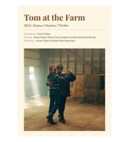 Tom At The Farm / Tom À La Ferme (2013) Xavier Dolan Movie Tablo Ahşap Poster Dekoratif