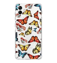 PrintiFy Samsung Galaxy A04e Uyumlu Water Color 2 Baskılı Şeffaf Köşe Korumalı Antişok Kılıf