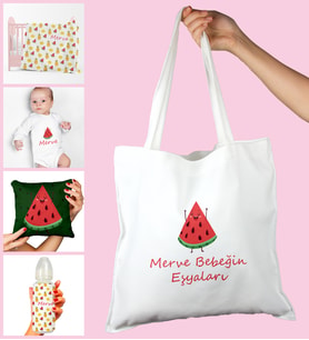 eJOYA Bebeklere Özel Çantasında Kişiye Özel Battaniye Zıbın Biberon Ve Yastık Bebek Hediye Seti 109929 (Pembe)