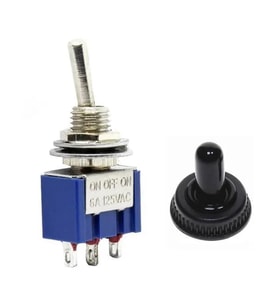 MTS-103 Mini Toggle Anahtar 3A 250V ON / OFF / ON 3 Pin 3 Pozisyon Su Geçirmez Başlık
