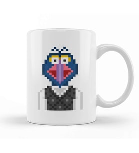 Gonzo The Muppets Pixel Character Kupa Bardak Porselen