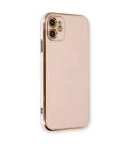 iPhone 11 Kılıf Volet Silikon - Pembe