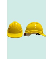 Plastik Baret Ayarlanabilir ve Darbeye Dayanıklı ISG Başlığı Kb660 Karam Vidalı (Sarı)