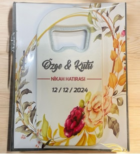 10 Adet Söz, Nişan, Nikah, Düğün Hediyesi Açacak Magnet Kart ve Ambalajlı Tek Tek (uznmg9)