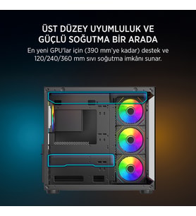 JAMES DONKEY STARK S800 4X ARGB 650W BLACK KASA
