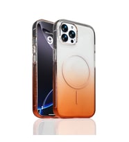 Apple iPhone 16 Pro Uyumlu Kılıf M-Safe Şarj Özellikli Zore Septik Silikon Kapak (Turuncu)