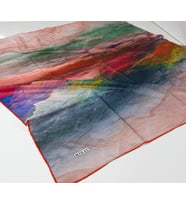 Miray Nevada Büyük Boy Organik Pamuk Eşarp - 120 x 120 - 06252 (Turuncu)