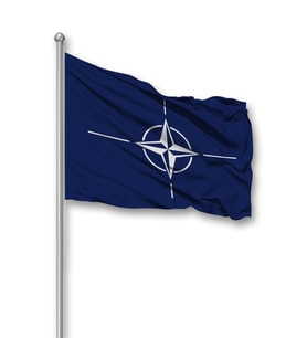 NATO Bayrağı 1. Kalite Raşel Kumaş 70X105 cm