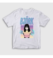 Presmono Unisex Çocuk Beyaz Müzik Björk T-Shirt 512518tt