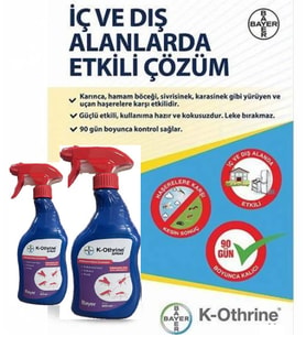 Haşere İlacı (K-othrine 500 ML) X 2 Adet (Kullanıma Hazır, Kokusuz Ve Pratik) -2026