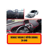 Renault Megane 2 Büyük Ekran Torpido Koruma Koruyucu Kilifi Halisi Örtüsü Aksesuar Yedek Parça