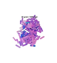 Mor 15 x 5 mm Dantel Oya Yazma Halhal Abiye Lazer Kesim Pul 1000 adet / 40 gram