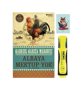 Albaya Mektup Yok 9789750725616 Gabriel Garcia Marquez - sarı Fosforlu Kalem - Not Defterli seti (Renksiz)